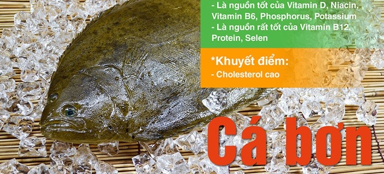 Giá trị dinh dưỡng cá bơn - Nguồn protein giàu vitamin D, Selen cho gymer