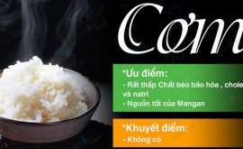 Giá trị dinh dưỡng cơm trắng - Nguồn tinh bột thuần Việt cho gymer